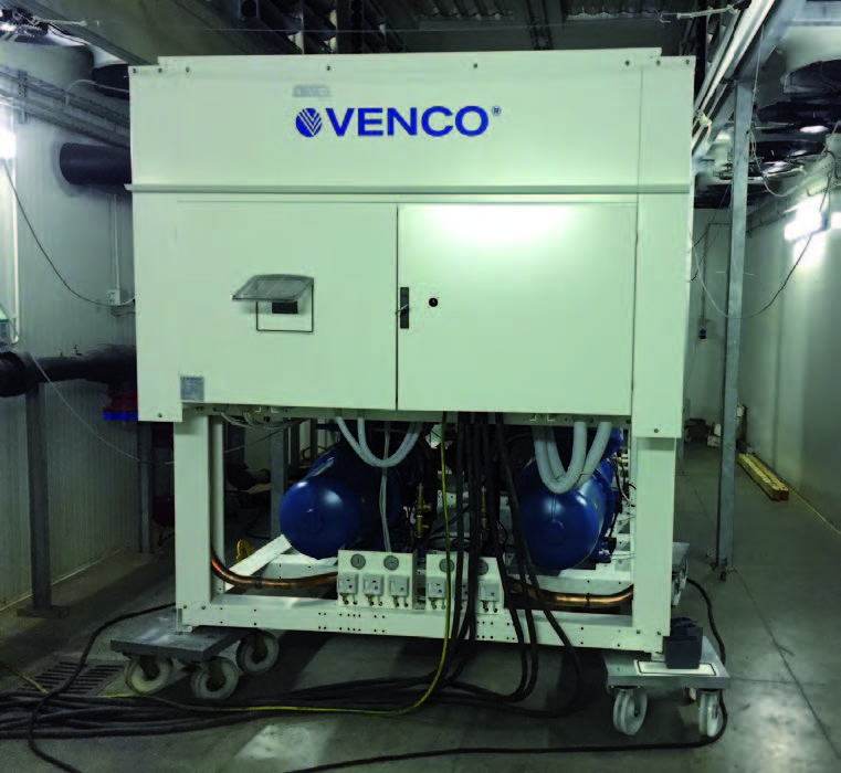 تست یک دستگاه چیلر هواخنک به ظرفیت 100تن تبرید در دمای 52 درجه سانتیگراد در آزمایشگاه مستقل Eurovent اروپا